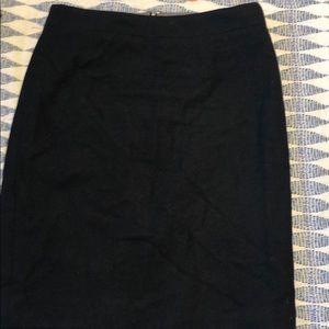J. Crew Factory black wool pencil skirt